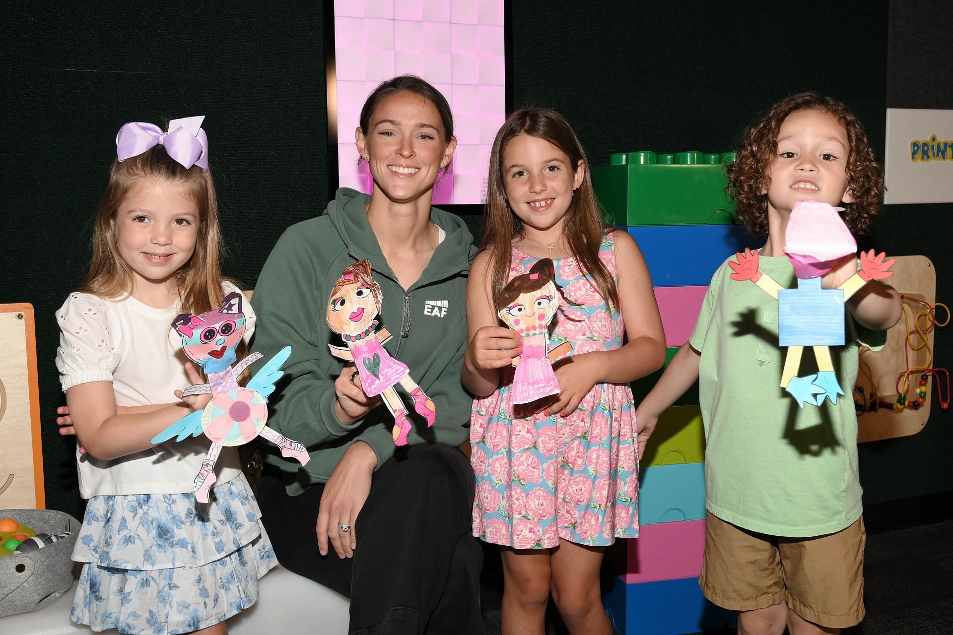 Kylie Kelce Teams up with HP to Empower Kids Through the Magic of Print and Puppetry with Print Pals at Eagles - Source: Getty