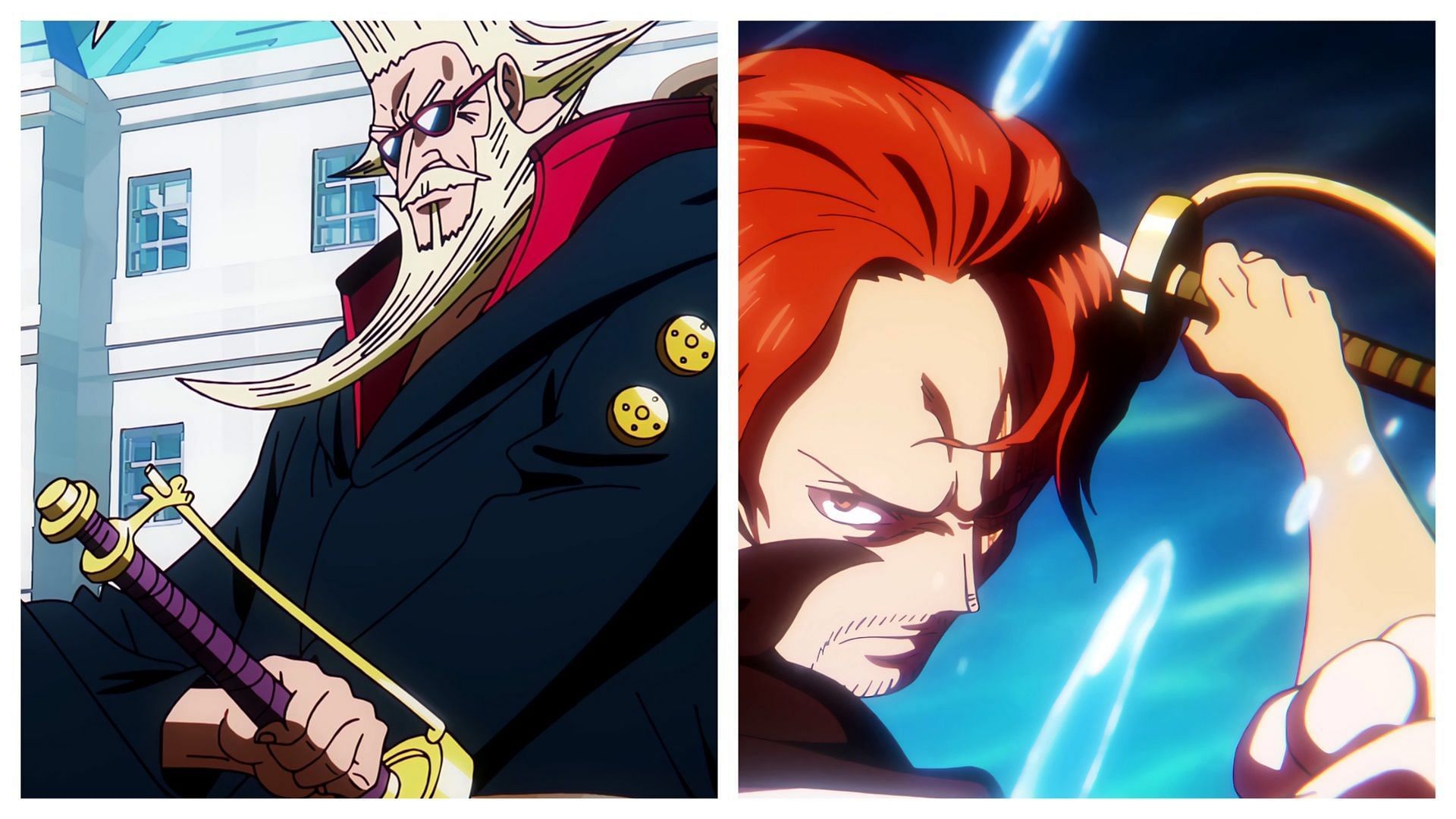 Both Garling and Shanks are powerful swordsmen (Image via Toei Animation)