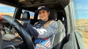 Hailie Deegan drops “lil bts” from her Ford Raptor off-road challenge with Joey Logano