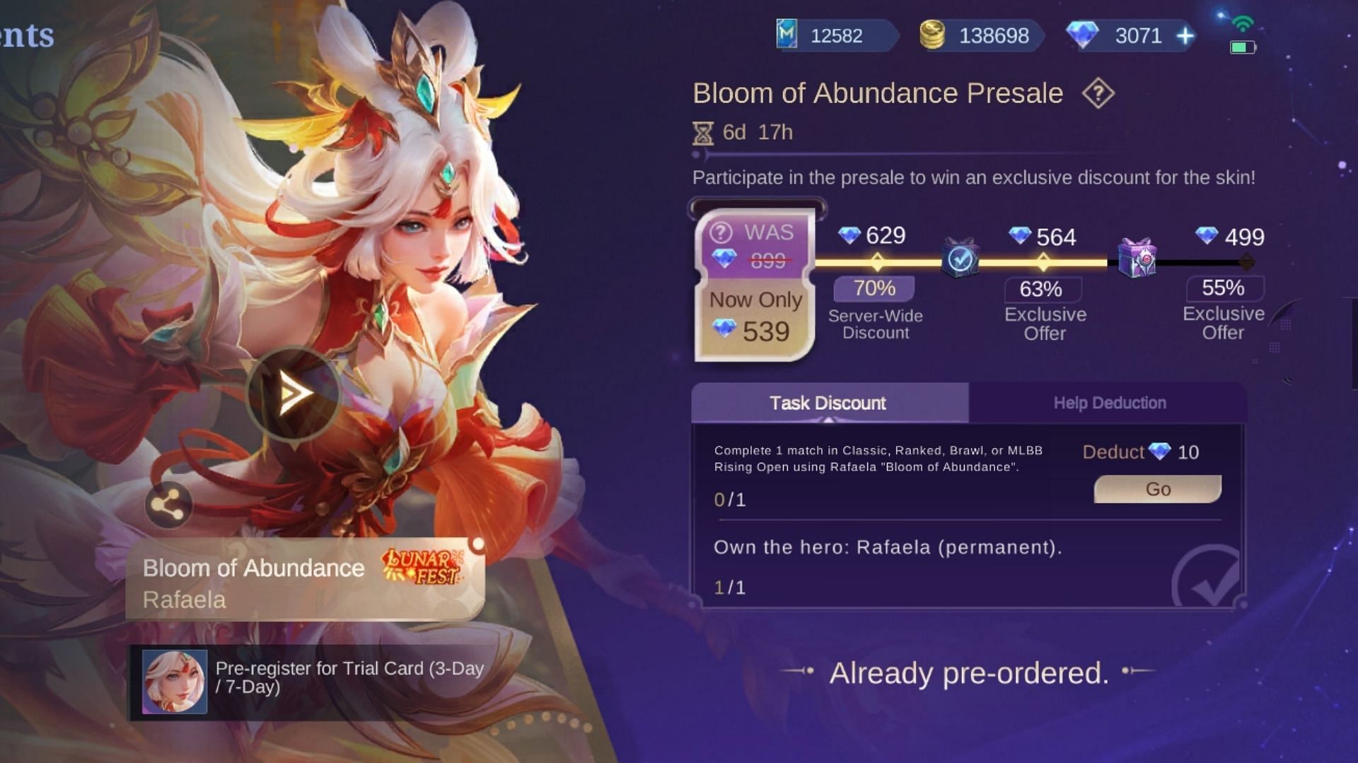 You can avail plenty of discounts on the skin&#039;s price (Image via Moonton Games)