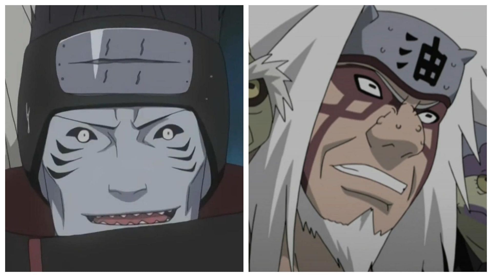 Kisame&#039;s animal-like features are vaguely reminiscent of Sage Mode Jiraiya&#039;s (Image via Studio Pierrot)