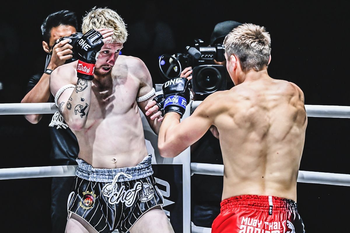 WATCH: Get a ringside view of Luke Lessei&rsquo;s calculated body shot finish of Cody Jerome at ONE Fight Night 27 -- Photo by ONE Championship