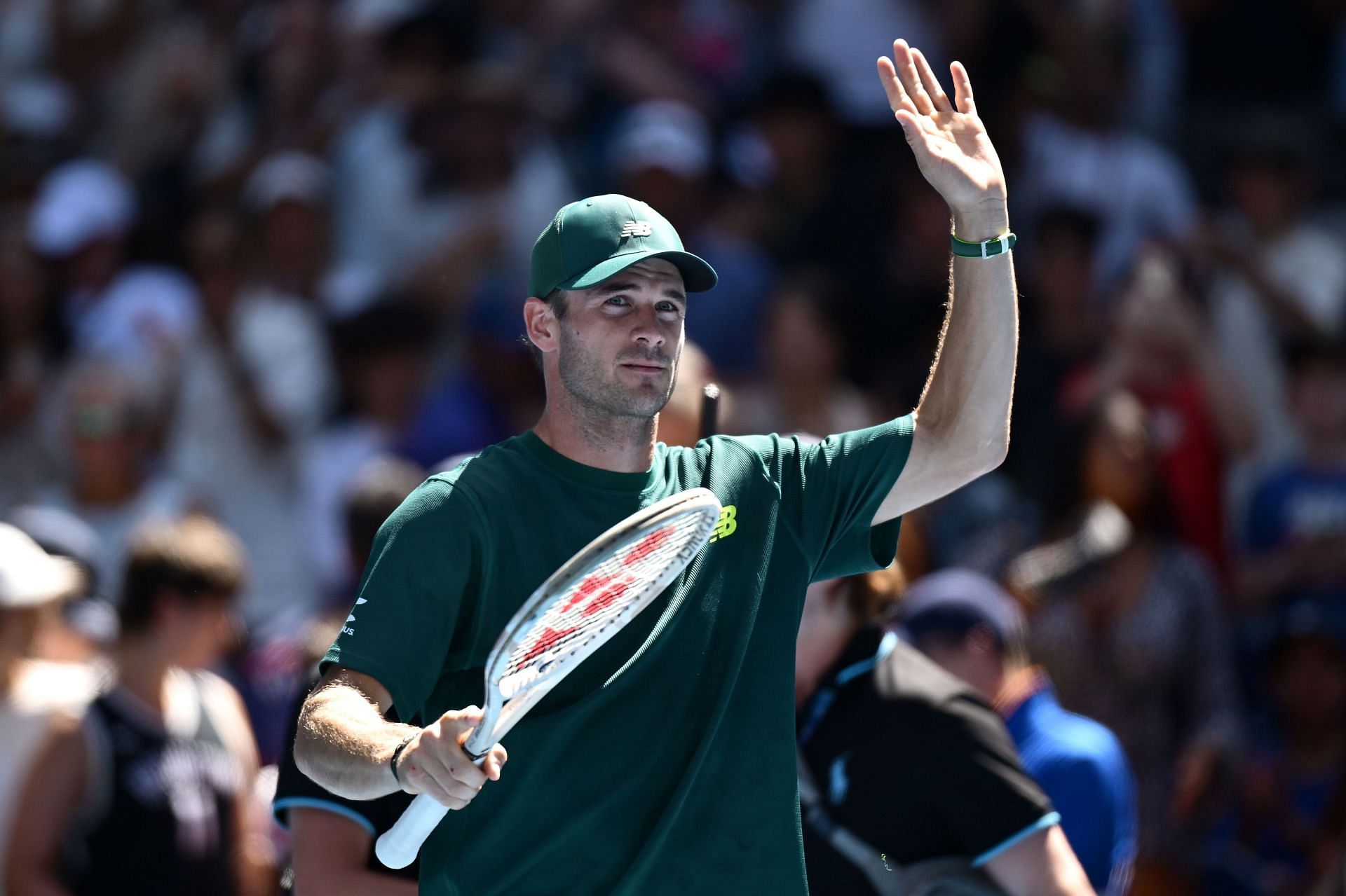 Tommy Paul celebrates after reaching Australian Open 4R (Image via Getty)