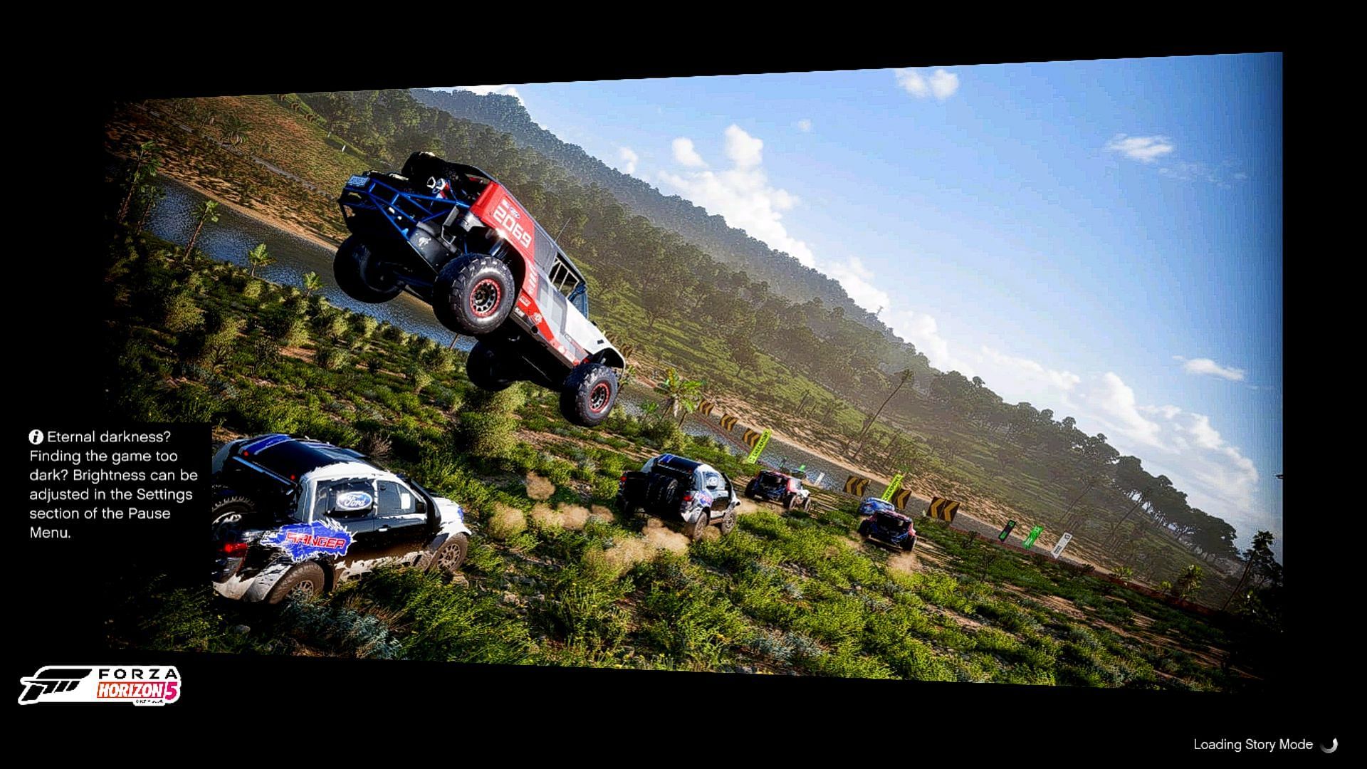 GTA 5 story mode loading with Forza Horizon 5 loading screen images (Image via gta5-mods.com)