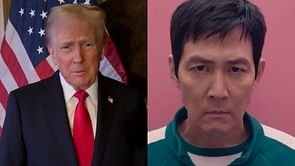 “Really is the real life 456 huh?” — Internet reacts as Donald Trump’s 2025 Presidential portrait draws comparisons to Squid Game’s lead character