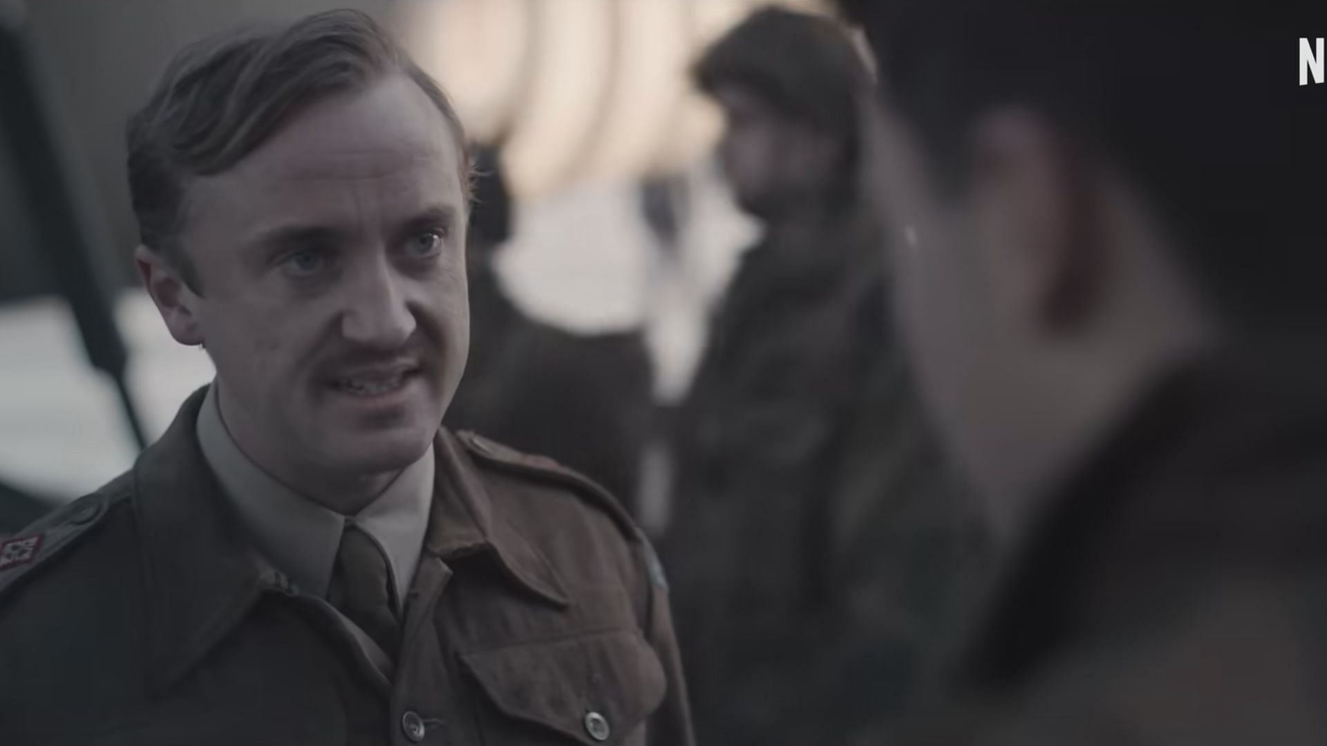 Tom Felton in The Forgotten Battle (Image via YouTube/Netflix)