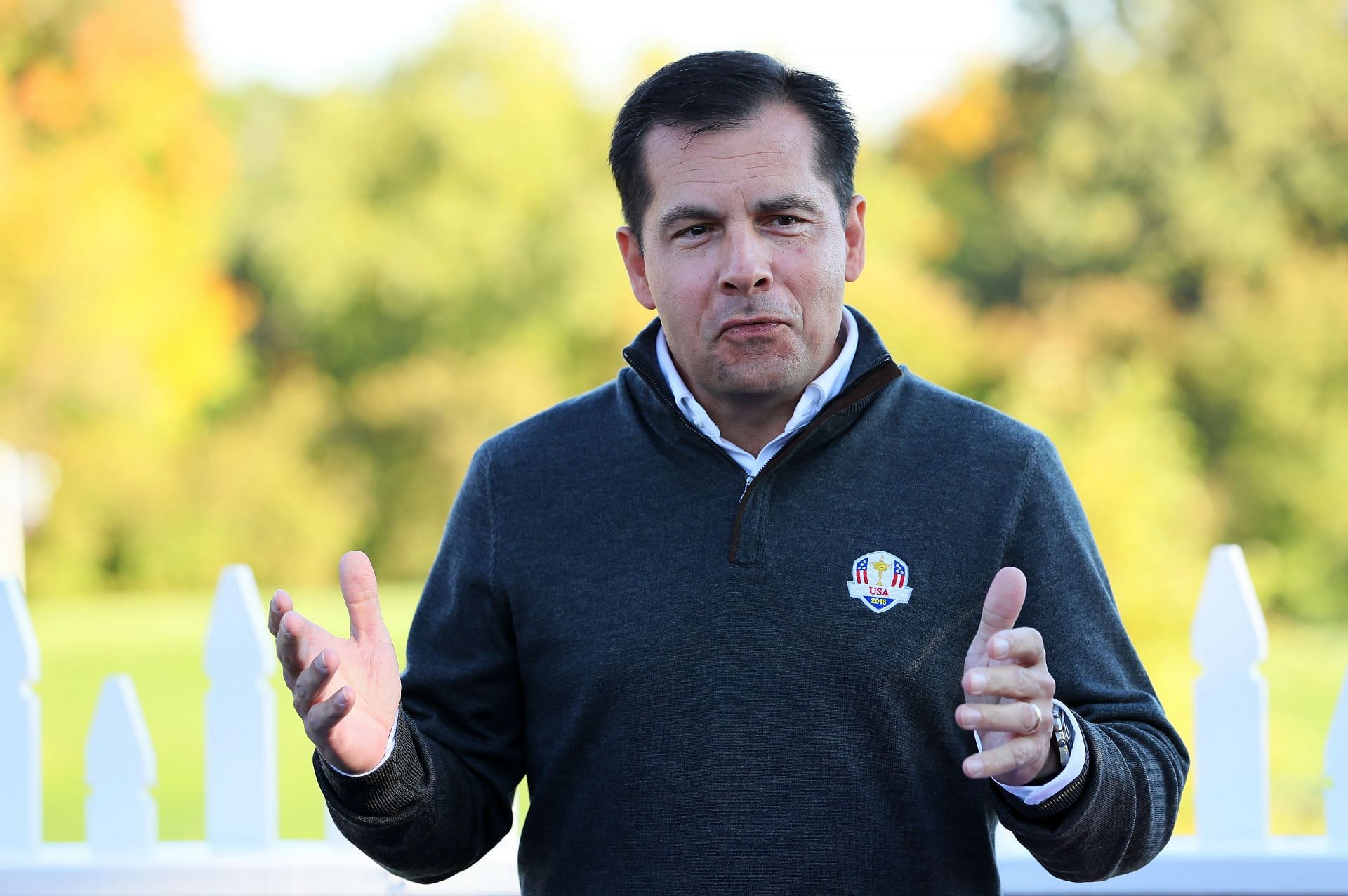 Derek Sprague during the 2016 Ryder Cup [Image via Getty]