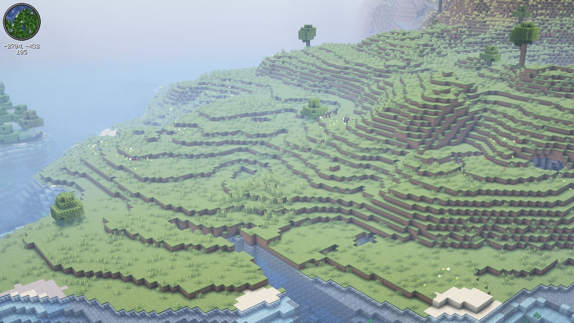 Finding biomes is tough because of their random generation as chunks load (Image via Mojang Studios)