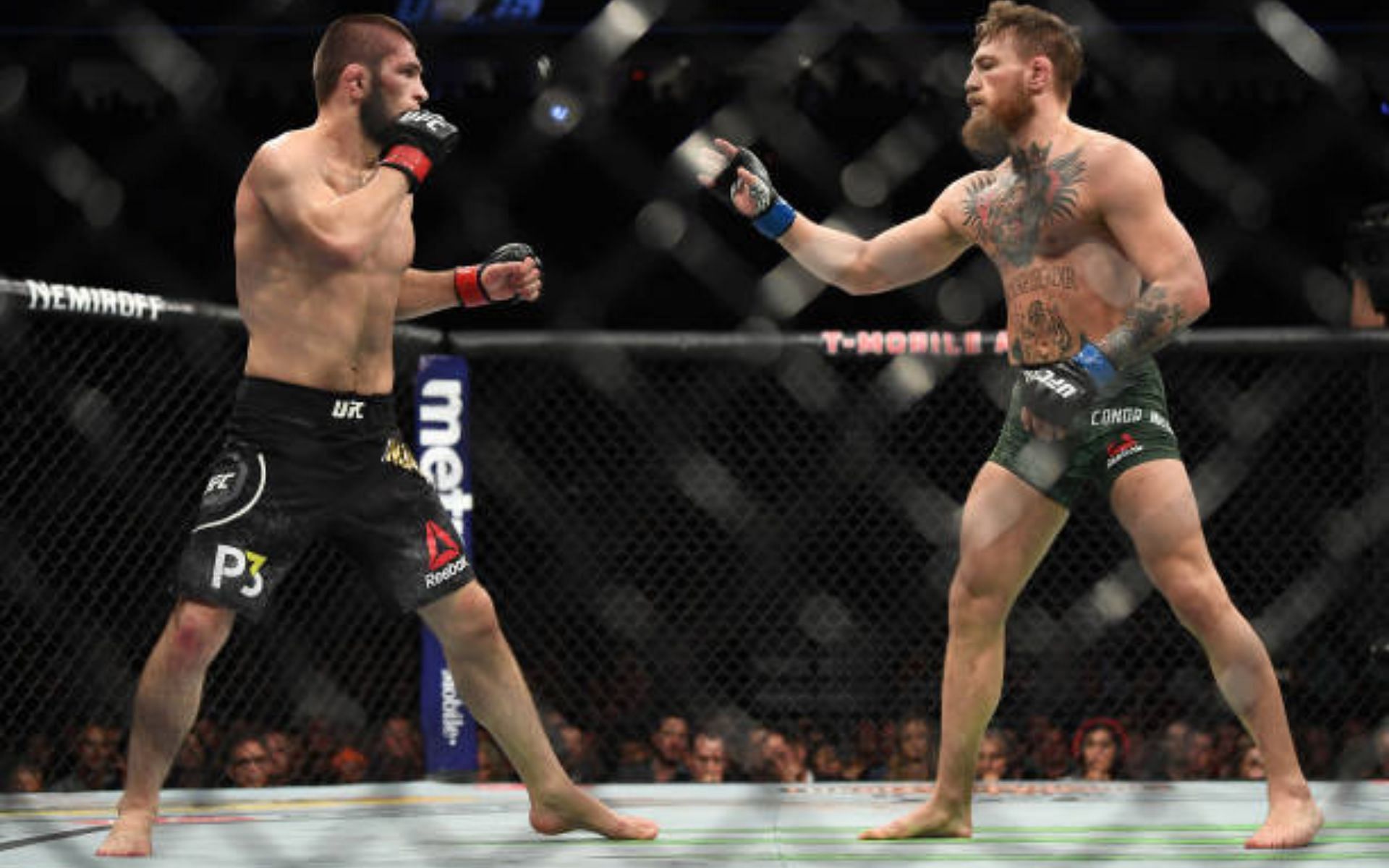 Khabib Nurmagomedov (left) talks about facing Conor McGregor (right). [Image courtesy: Getty]