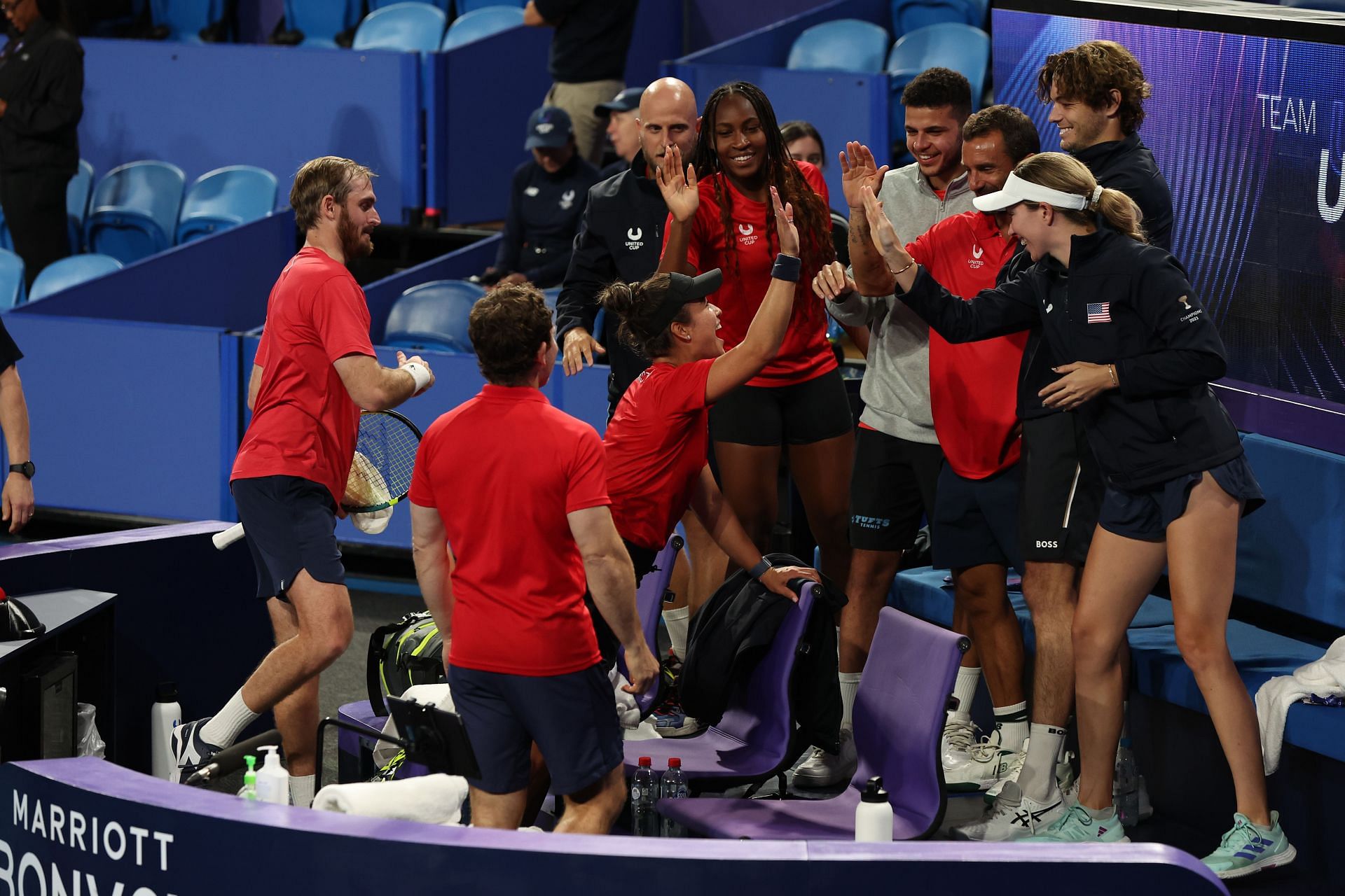 Coco Gauff and Taylor Fritz have led US to a three straight wins at the United Cup. (Source: Getty)