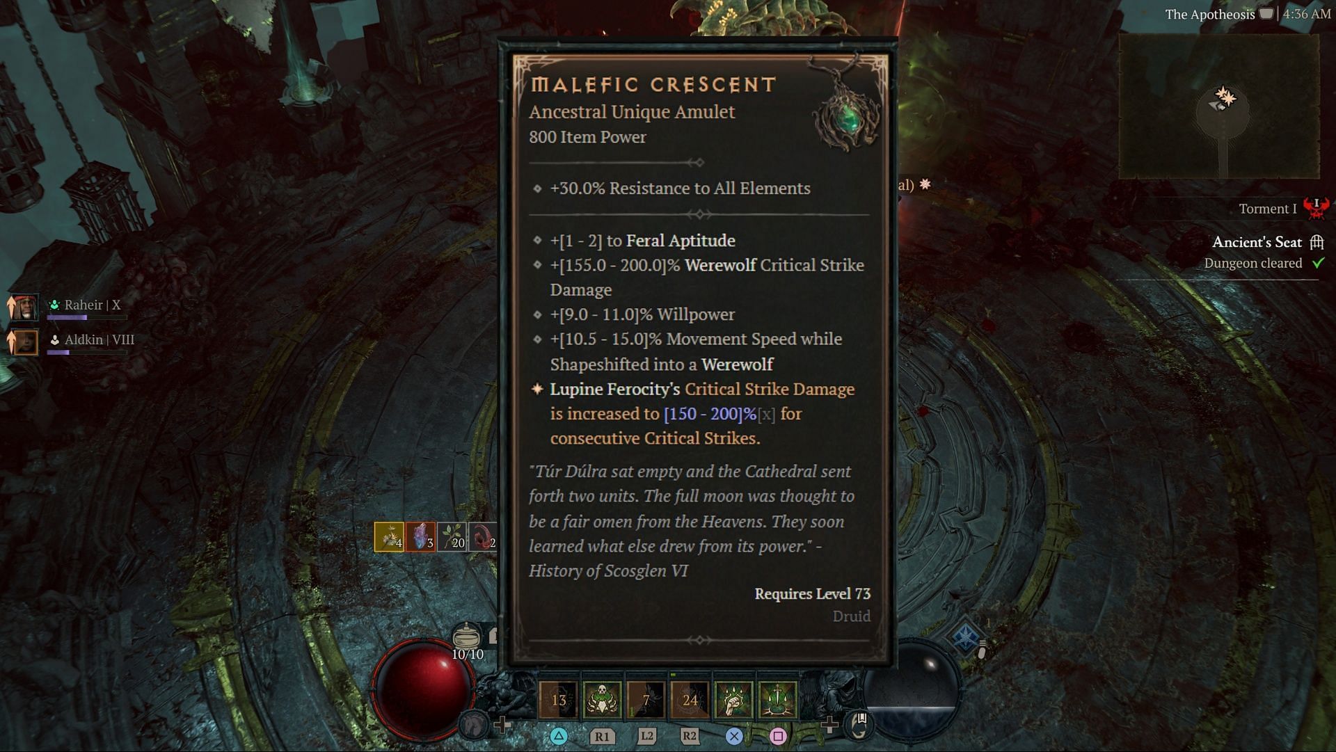 Here&#039;s what the Malefic Crescent can offer you in-game (Image via Blizzard Entertainment)