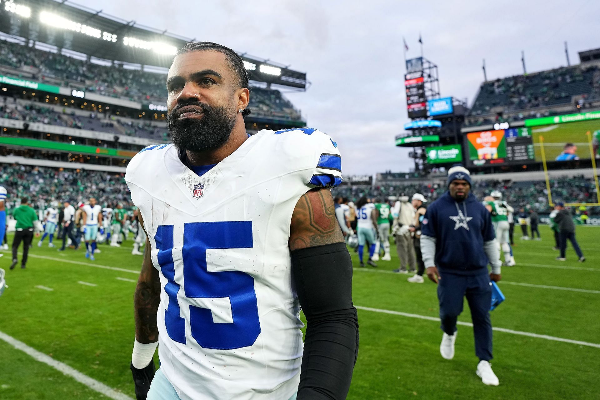 Ezekiel Elliott during Dallas Cowboys v Philadelphia Eagles - Source: Getty