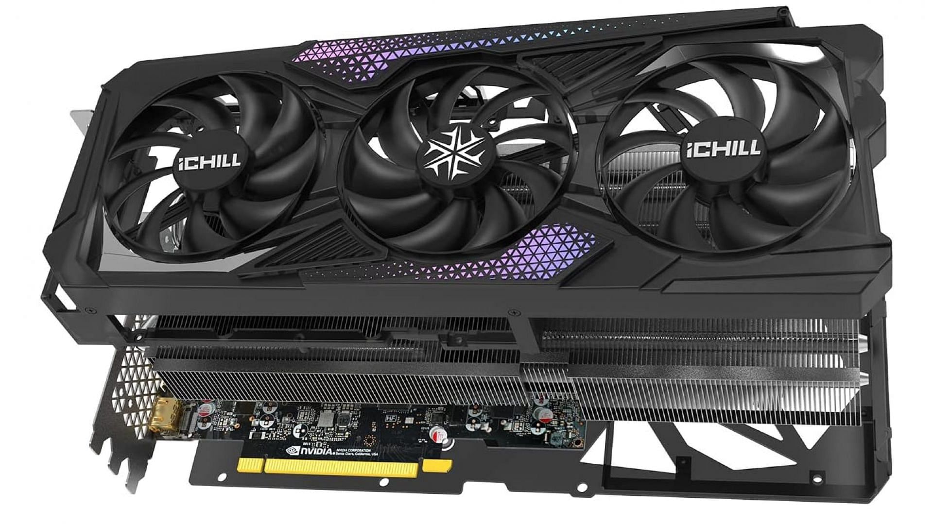 Inno3D GeForce RTX 4090 iChill X3 design (Image via Inno3D)