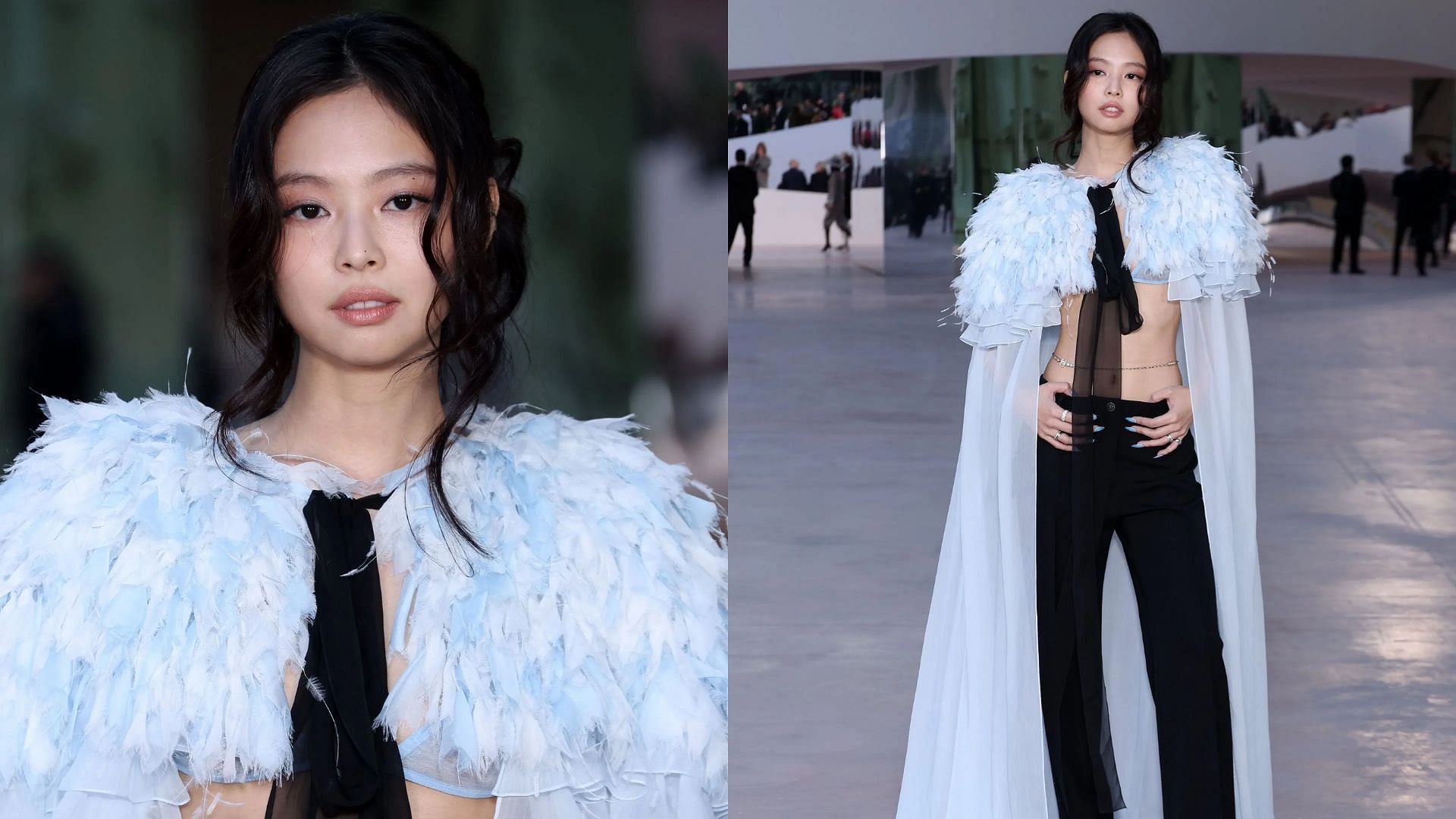 Jennie makes an appearance for Chanel (Images via Getty)