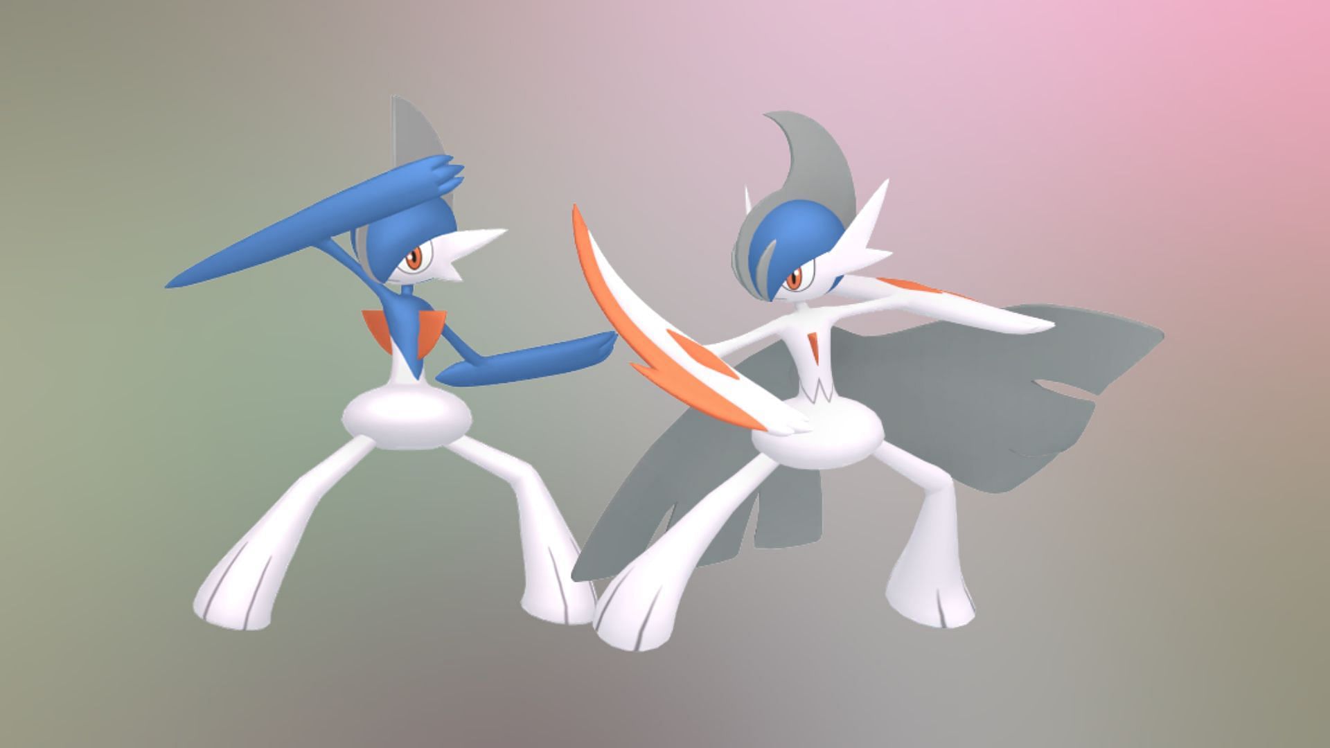 Shiny Gallade and its Mega Evolution in Pokemon GO (Image via TPC)