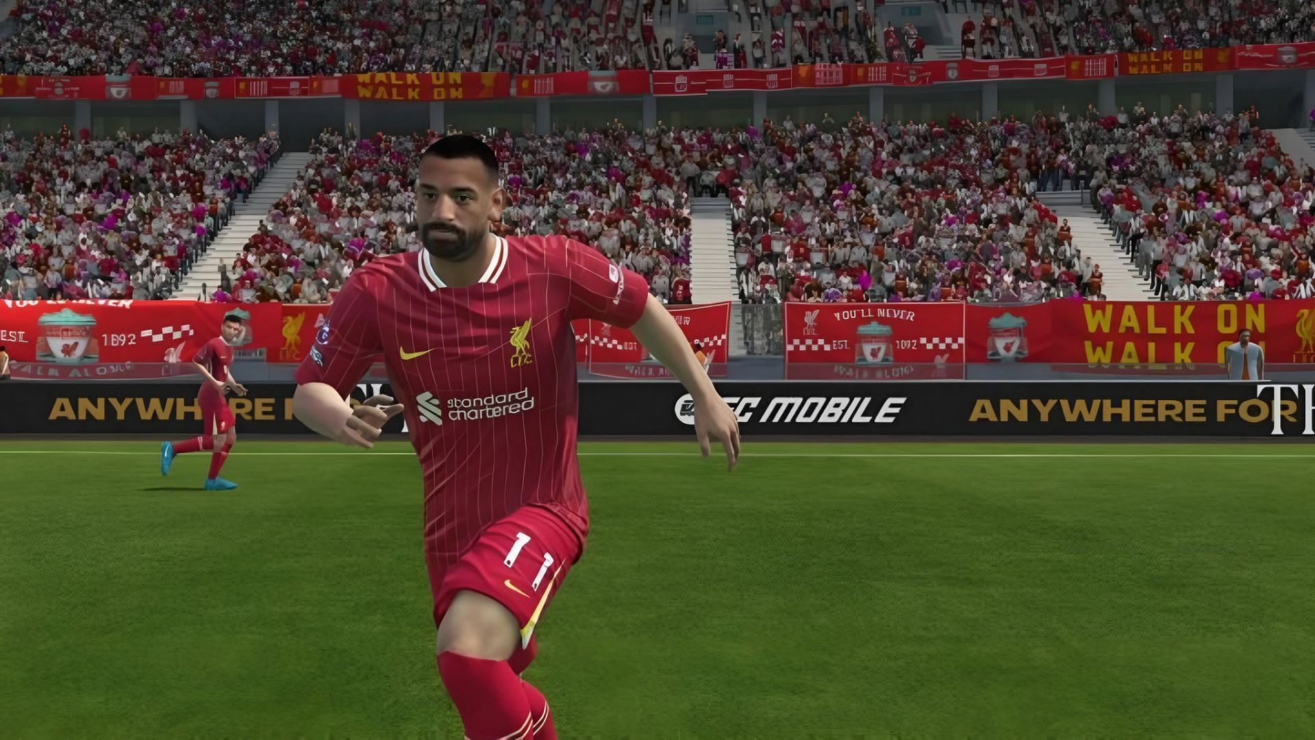 Mohamed Salah&#039;s new look in EA FC Mobile (Image via EA Sports)