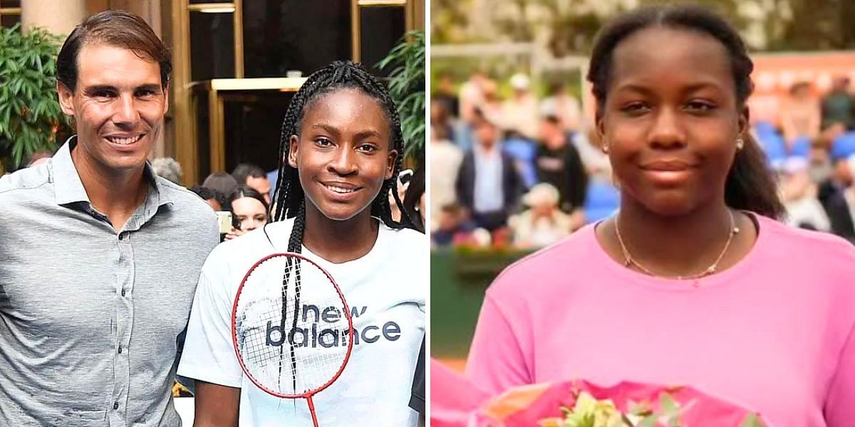 Rafael Nadal with Coco Gauff (L); Daphnee Mpetshi Perricard | Images: Getty and Instagram