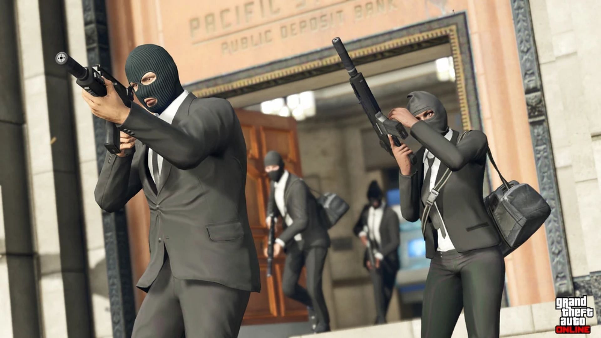 Heists rewards should be distributed fairly with crew members in Grand Theft Auto Online (Image via Rockstar Games)