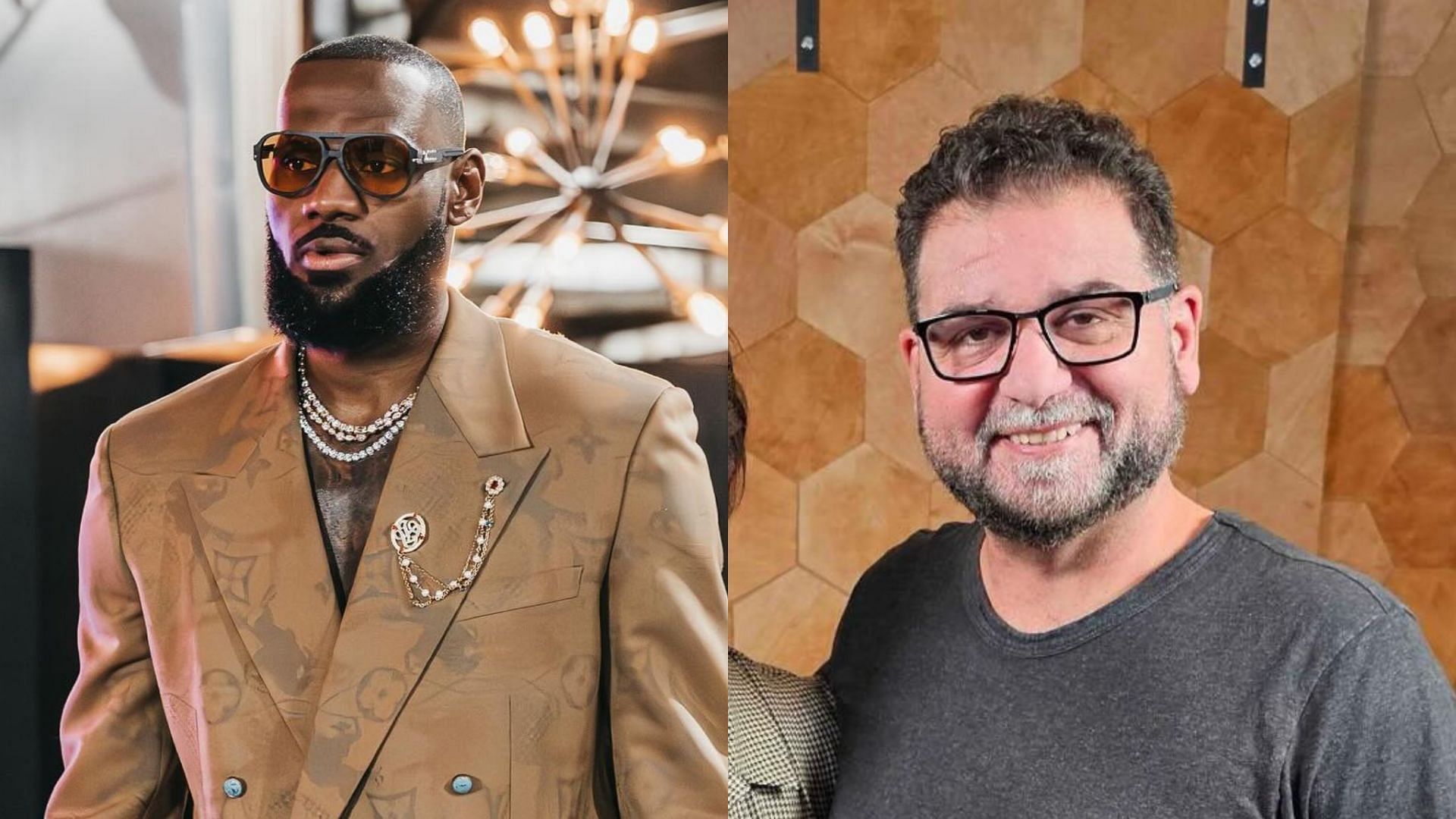 Dan Le Batard reveals ESPN suspension for controversial LeBron James Akron billboard following his two rings at Miami (Photos from @lebatardshow and @kingjames/ IG)