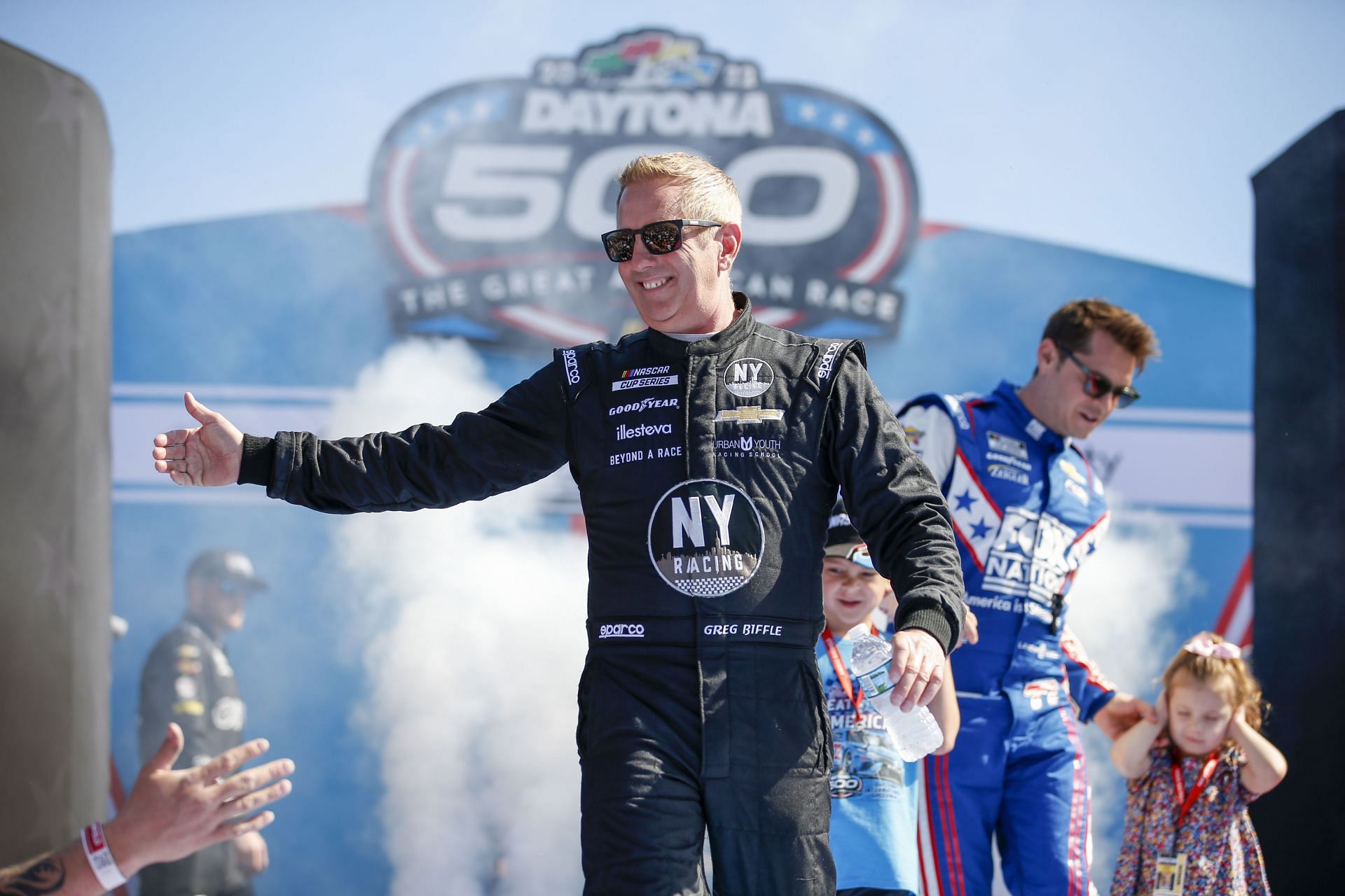 DAYTONA, FL - FEBRUARY 20: Greg Biffle (#44 NY Racing Team Grambling State University Chevrolet) during the Daytona 500 NASCAR Cup Series race on February 20, 2022 at Daytona International Speedway in Daytona Beach, Fl. (Photo by David Rosenblum/Icon Sportswire via Getty Images) - Source: Getty