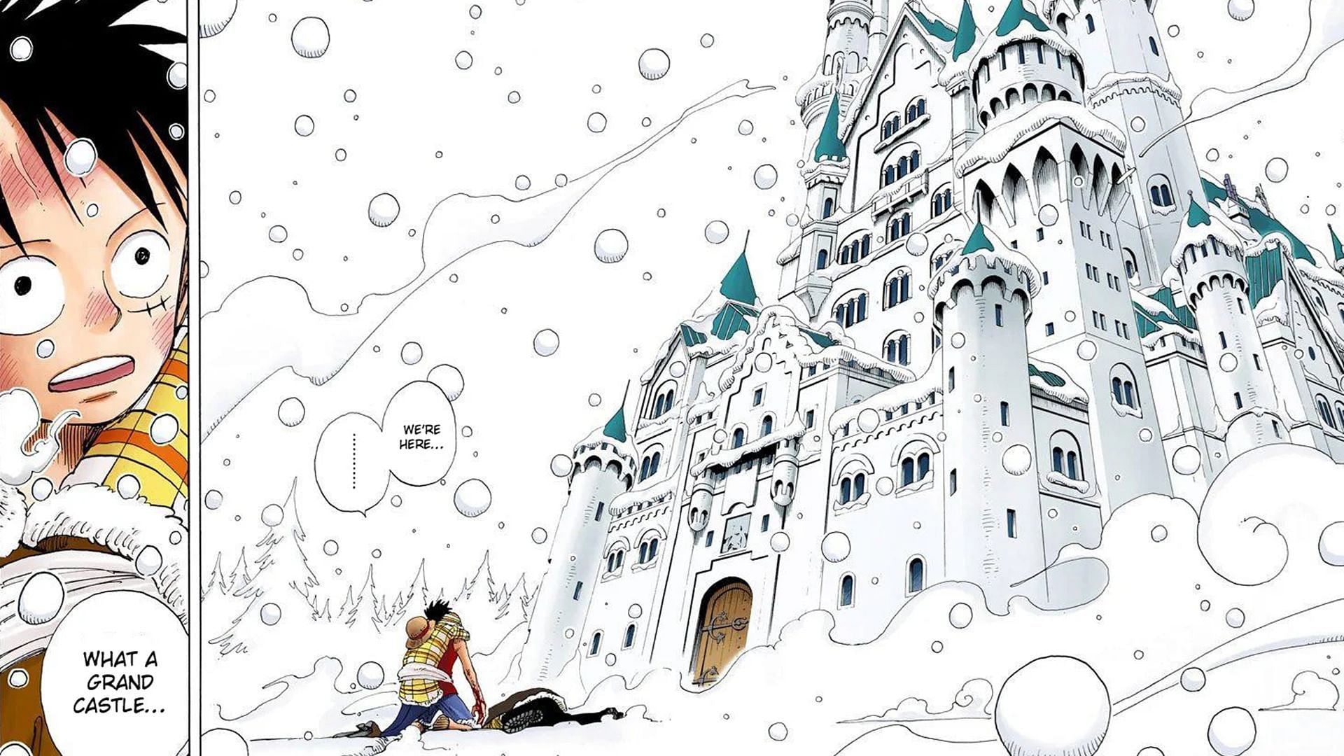 Drum Castle in the One Piece manga (Image via Shueisha)