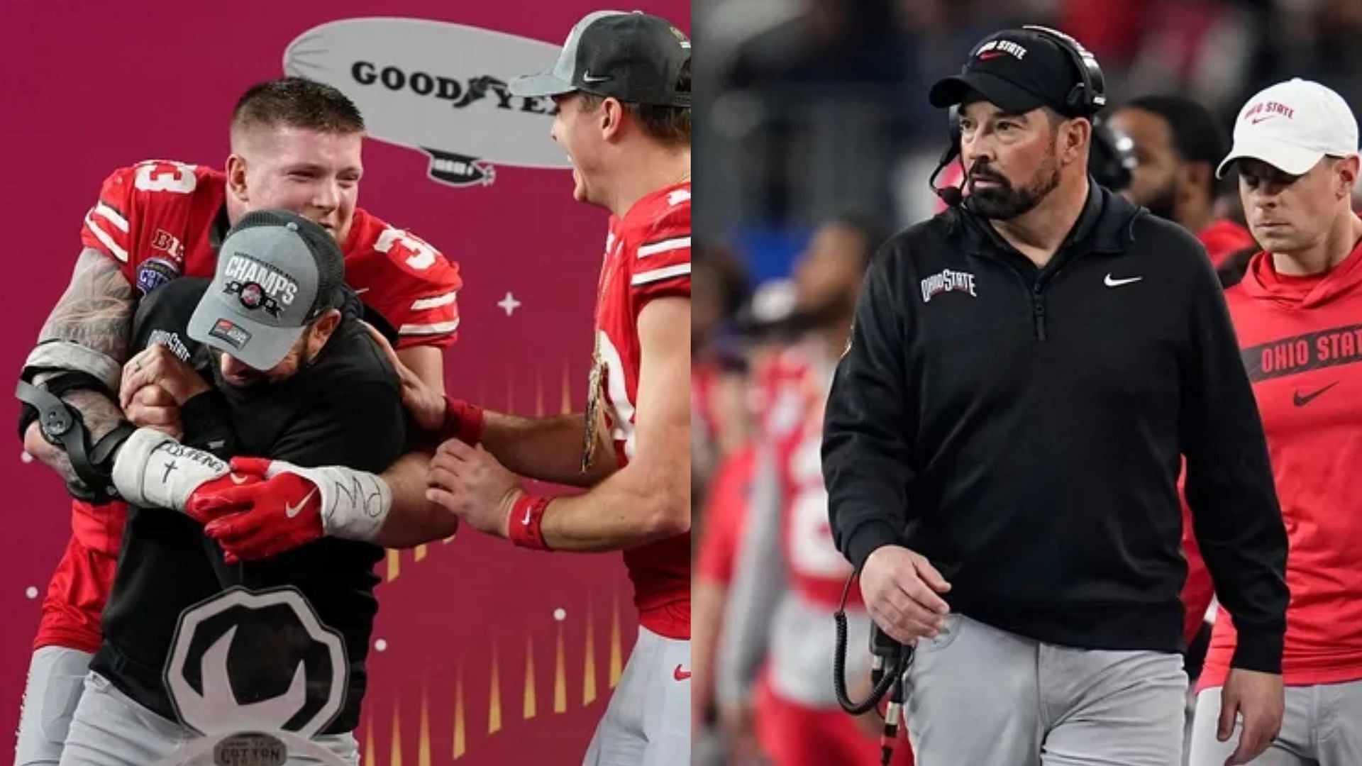 Coach Ryan Day and his Ohio State team 