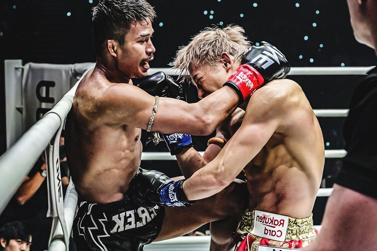 Superlek (left), Takeru (right) [Photo via ONE Championship]