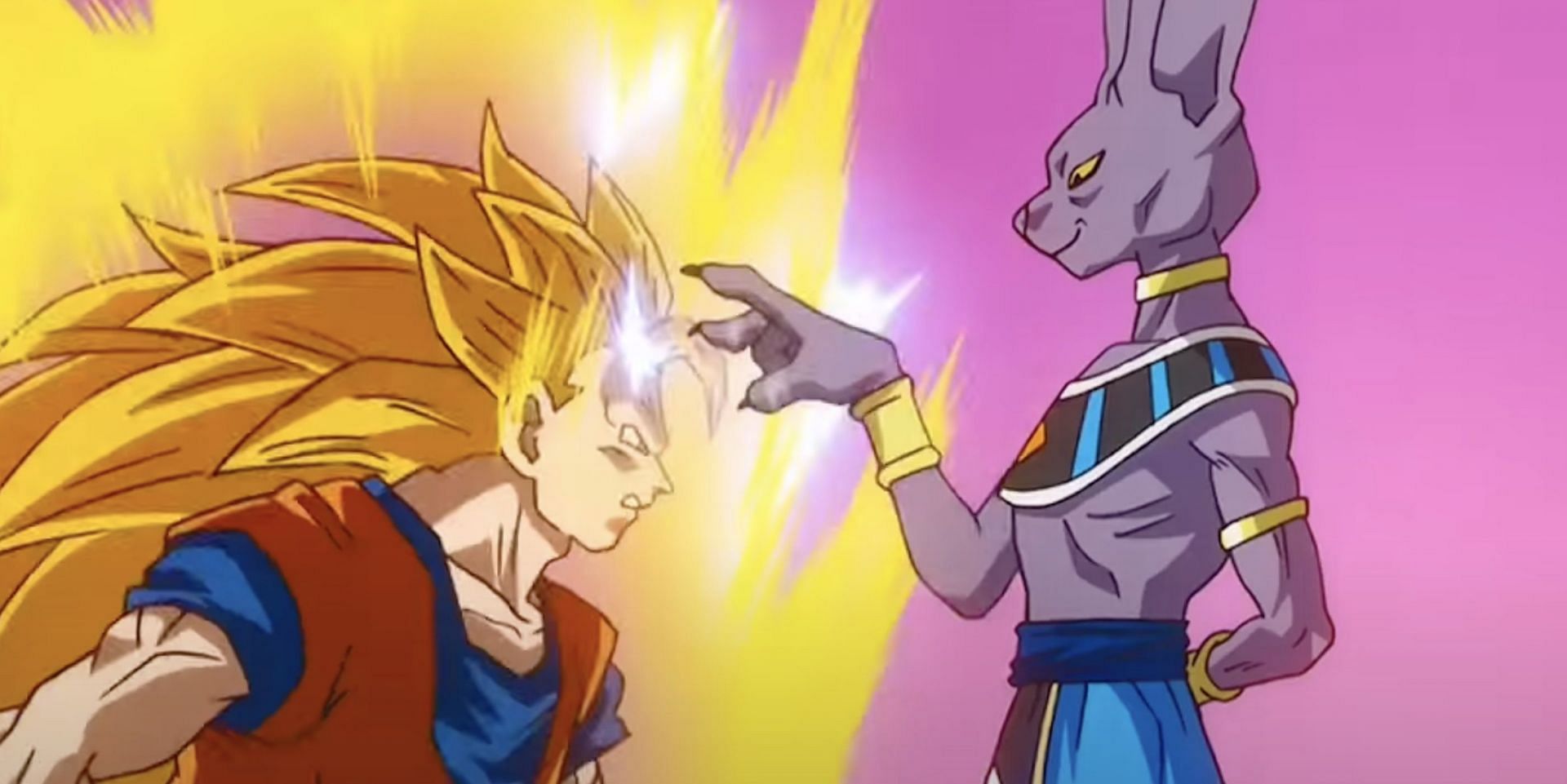 Beerus and Goku as seen in anime (Image via Toei Animation)