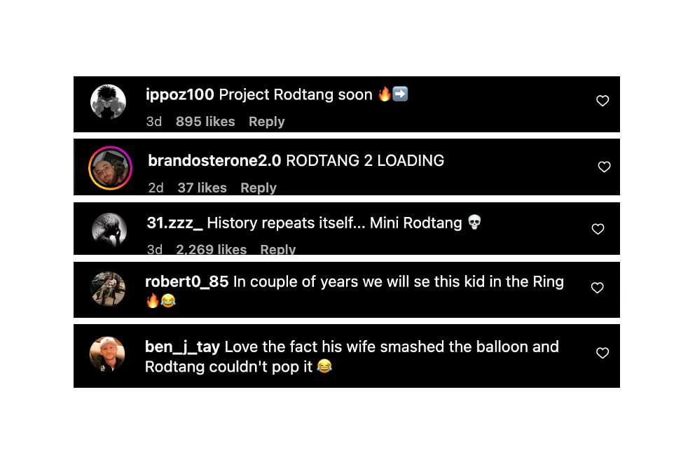 Screenshot of fans&#039; comments. [ONE Championship/Instagram]