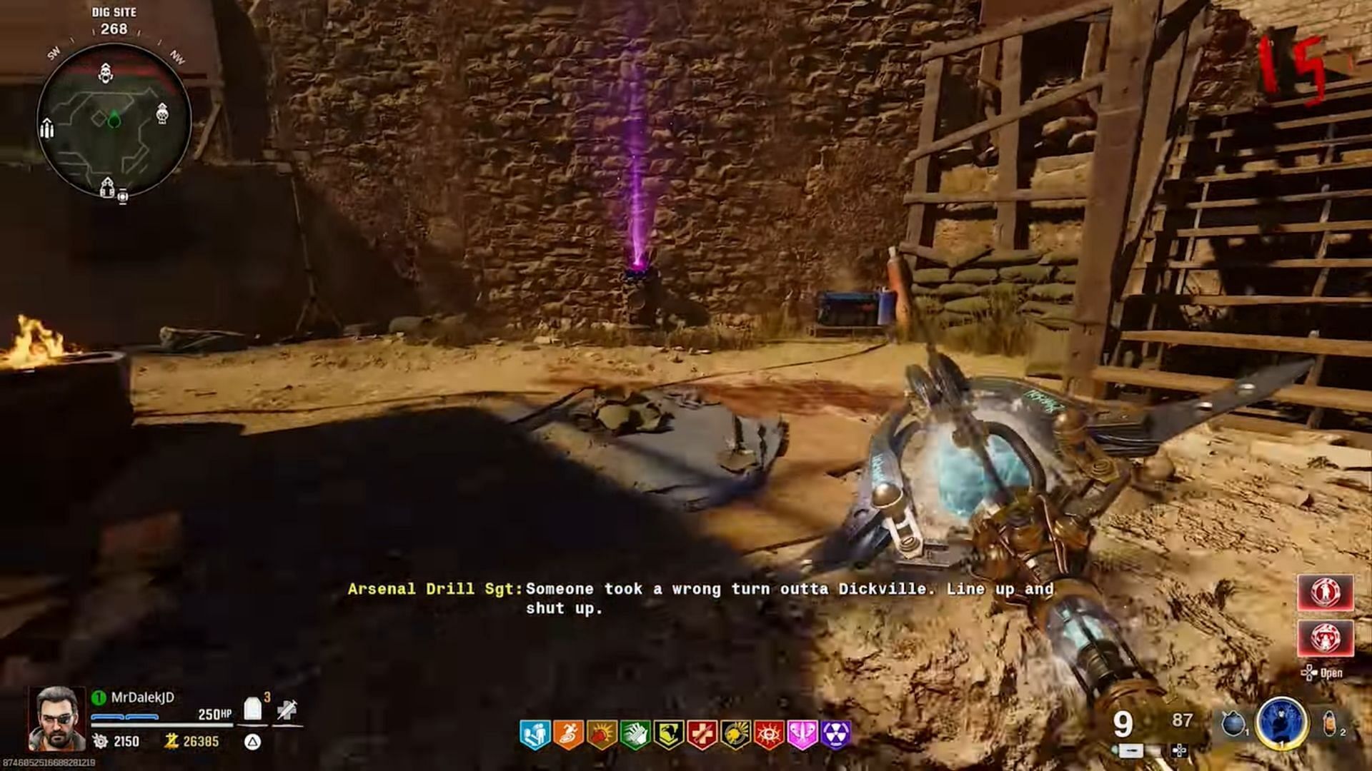 The Vermin Statue in the Dig Site (Image via YouTube/@MrDalekJD)