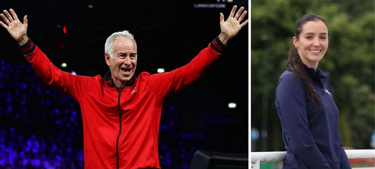 John McEnroe (L) and Laura Robson (R) [Image source: Getty]