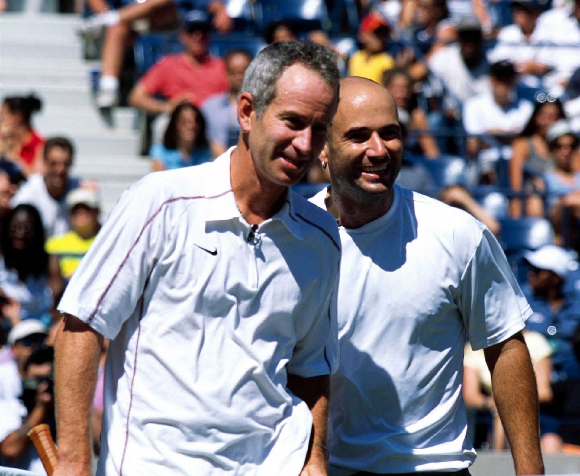 John McEnroe and Andre Agassi - Source: Getty