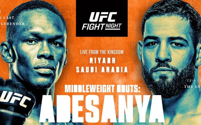 UFC Saudi Arabia: Israel Adesanya vs. Nassourdine Imavov: Fight card, date, start time, streaming, how to watch, venue, and more
