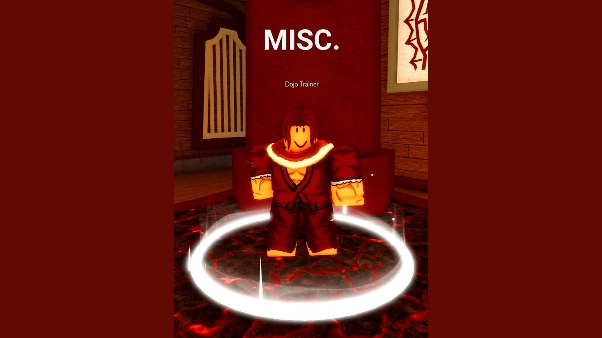 Complete Dojo Trainer&#039;s sixth quest to get the Purple Belt (Image via Roblox)