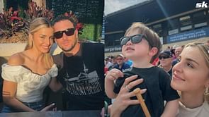 Alex Bregman's wife Reagan captures 2-year-old son Knox rocking cowboy boots & denim shirt for rustic themed birthday party