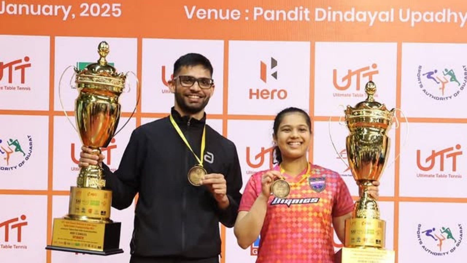 Senior National Table Tennis Championships 2025: Manush Shah and Diya Chitale claim singles titles (Image via Manush Shah/IG)