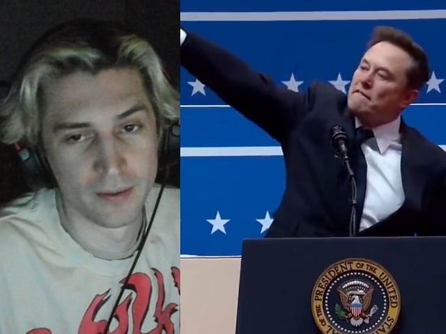 xQc evaluates the controversial hand gesture by Elon Musk at Donald Trump