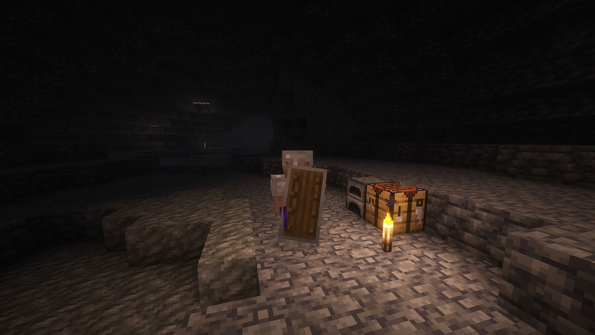 Shields are essential to block off all attacks (Image via Mojang Studios)