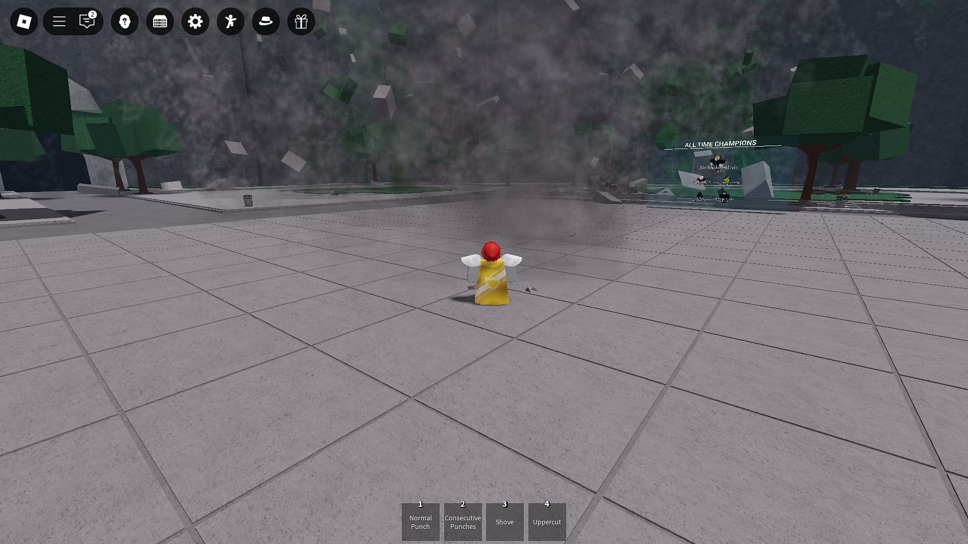 A Serious Mode attack (Image via Roblox)