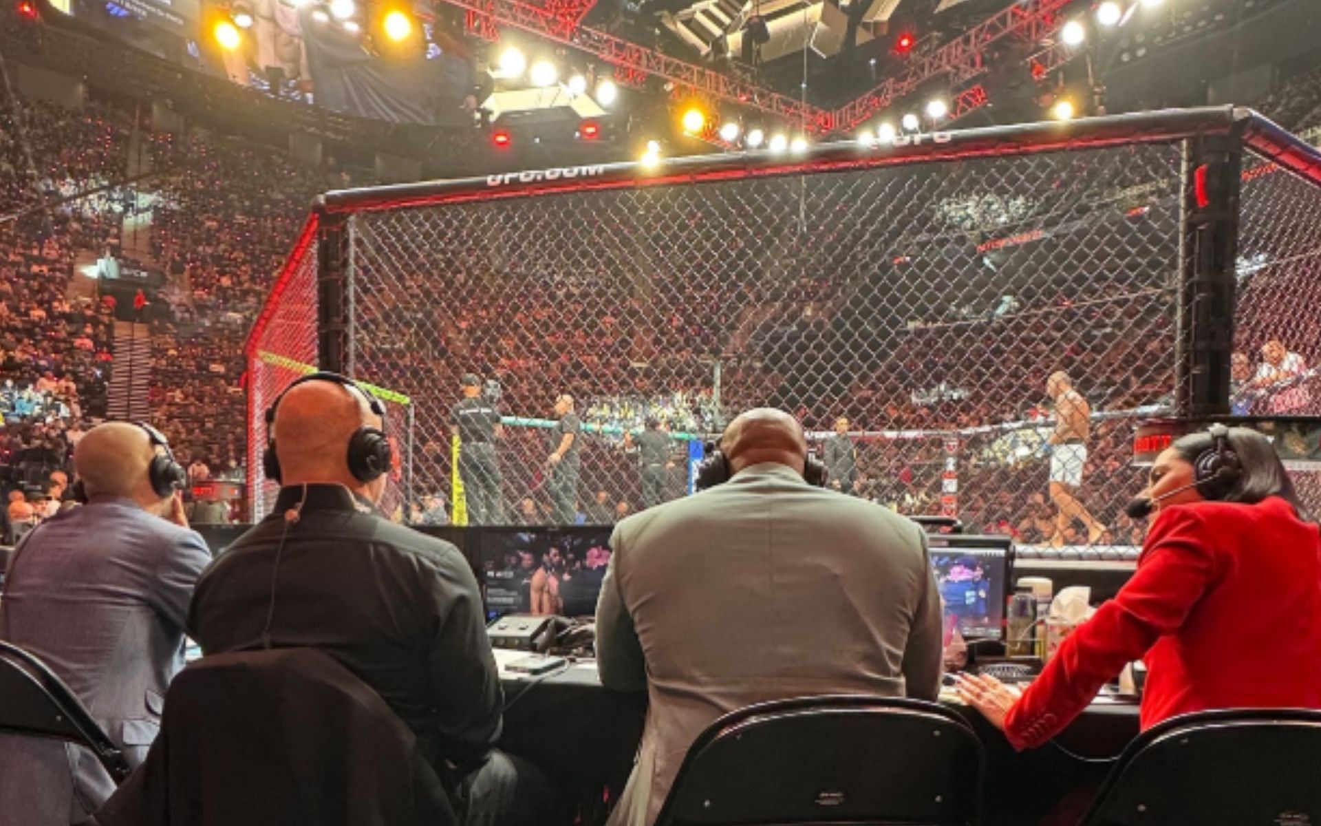 Screenshot from Megan Olivi&#039;s behind-the-curtain post of UFC 311 [Image courtesy: @meganolivi on Instagram]