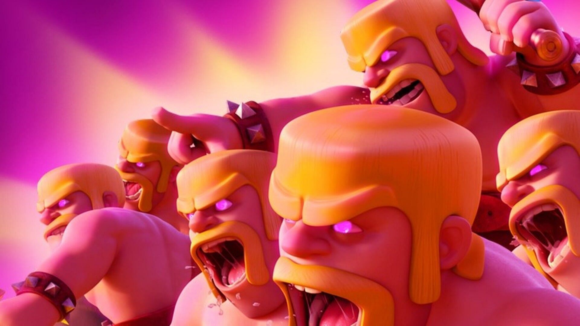 A group of Berserker Barbarians (Image via Supercell)