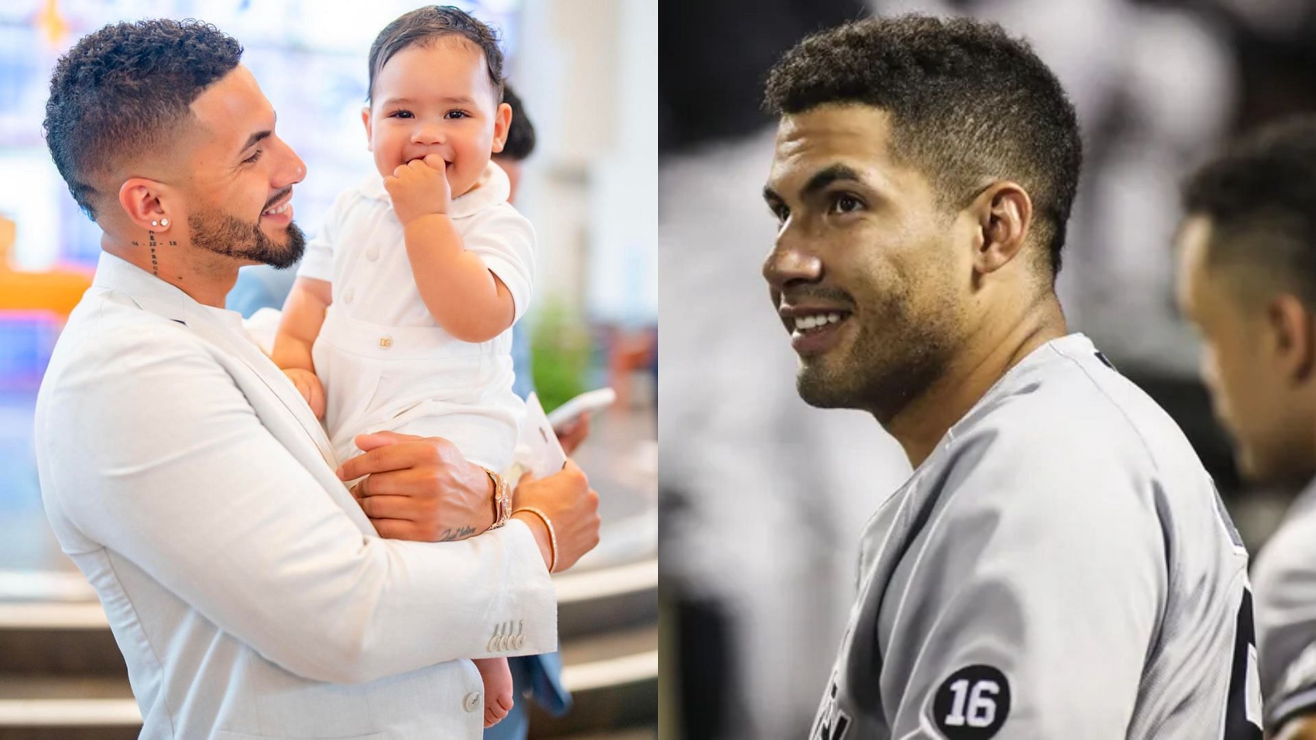 Gleyber Torres shares adorable glimpse of son Ethan rocking casual look in outing