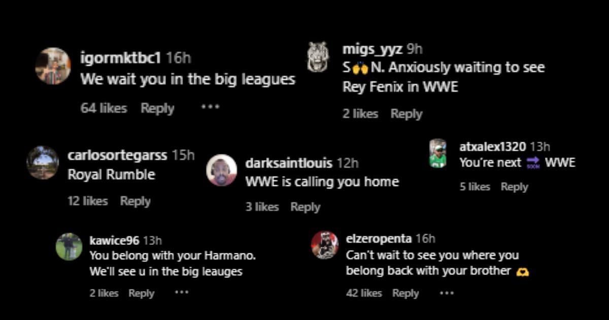 Fans&#039; reactions on Rey&#039;s post [Source: Rey&#039;s Instagram]