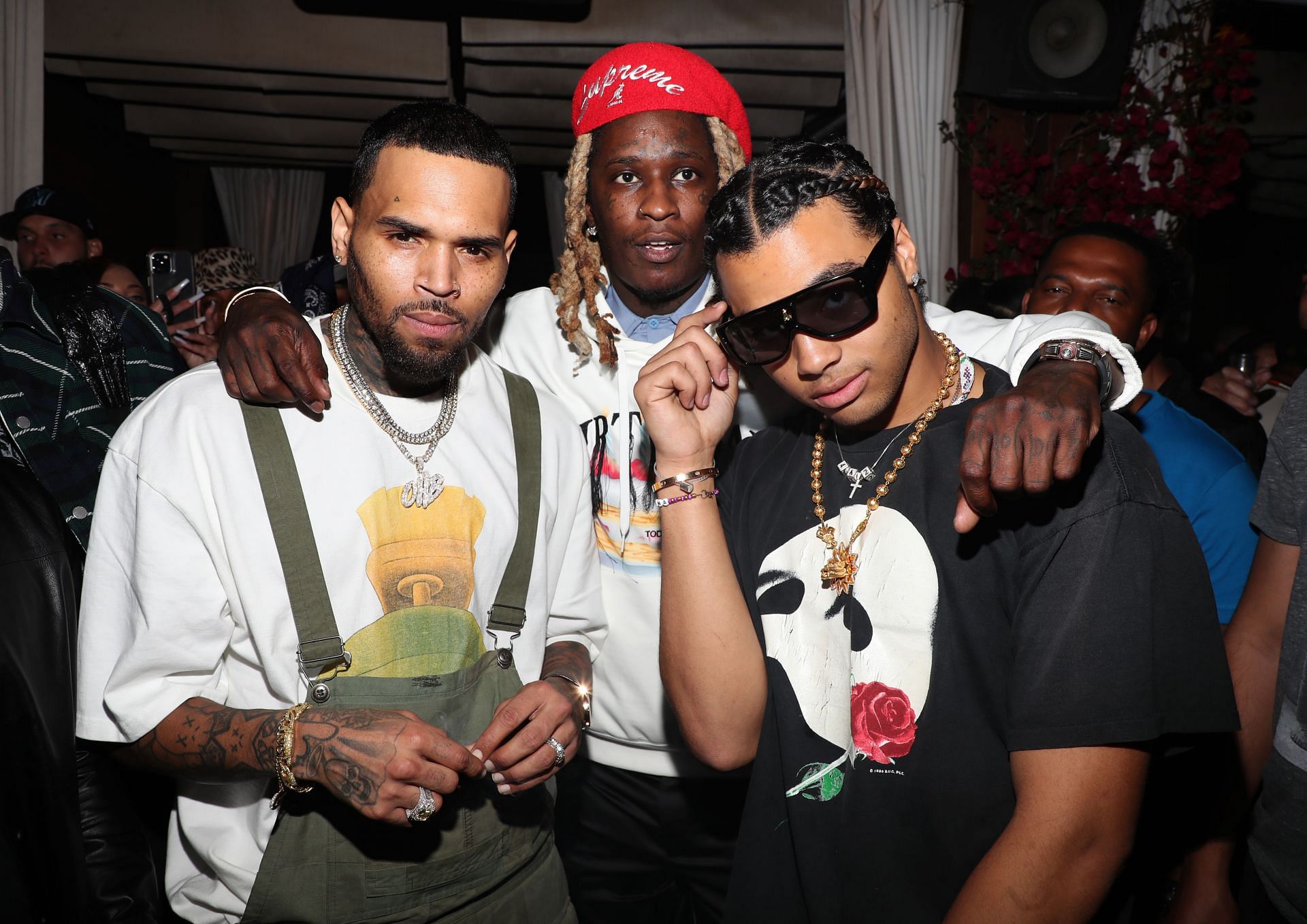 With Chris Brown (Source: Getty)