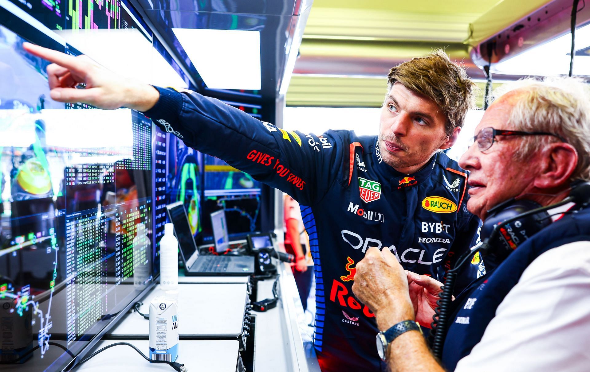 Max Verstappen with Helmut Marko (Image Source: Getty)