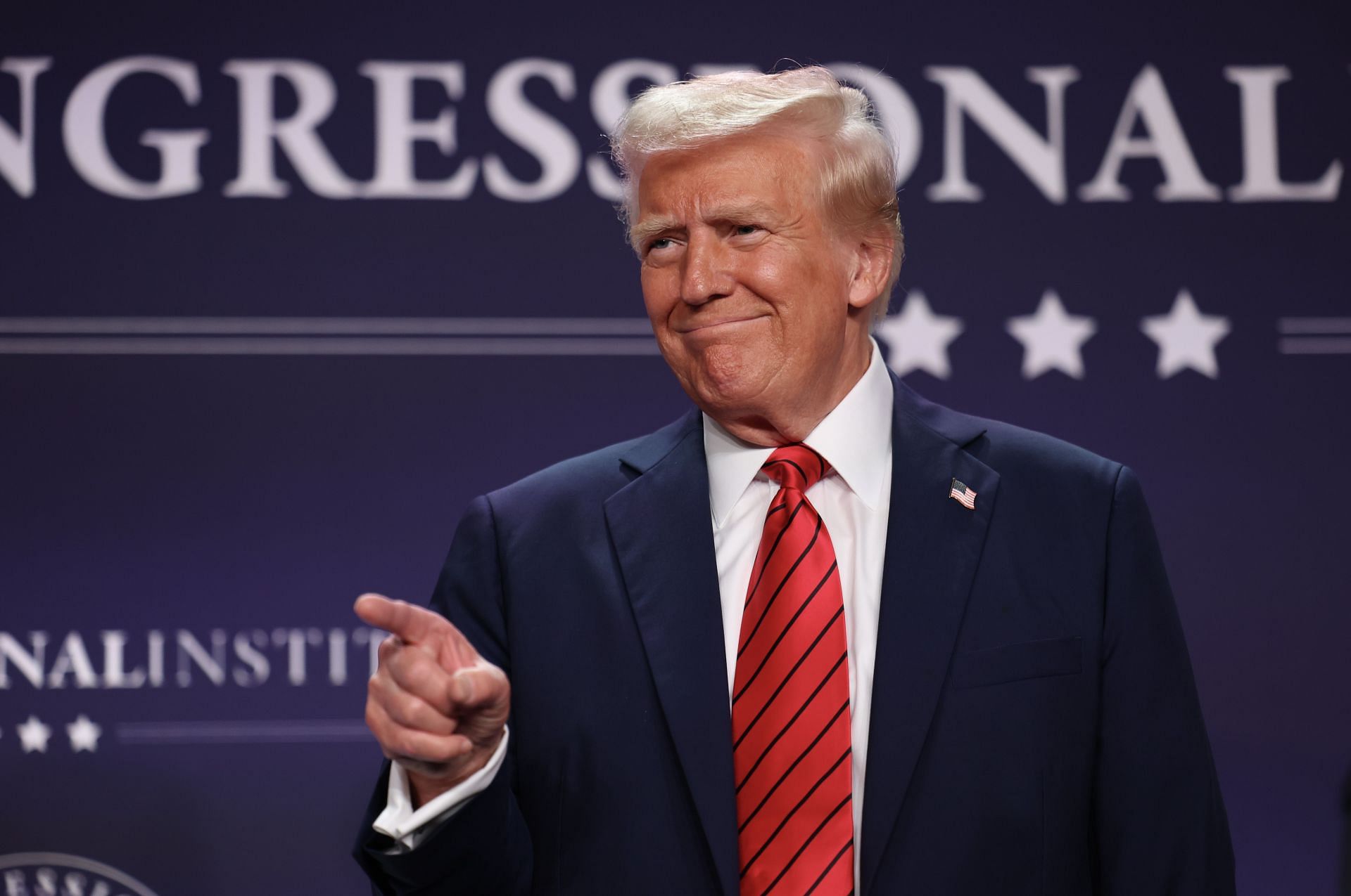 President Trump Speaks At The House GOP Conference In Doral, Florida - Source: Getty