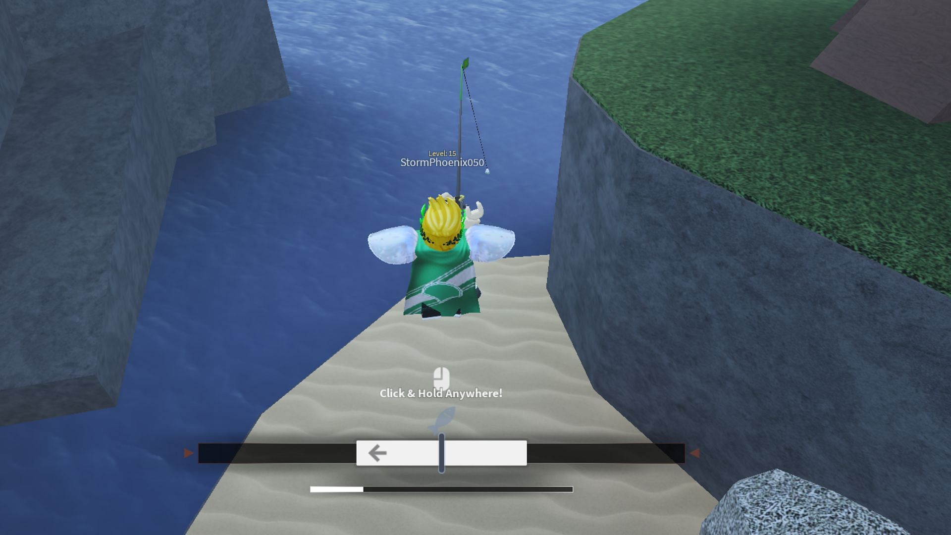 Control ensures how big the white bar is (Image via Roblox)