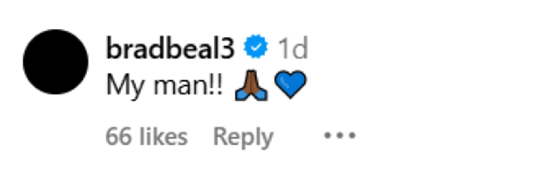 Bradley Beal&#039;s Instagram Comment