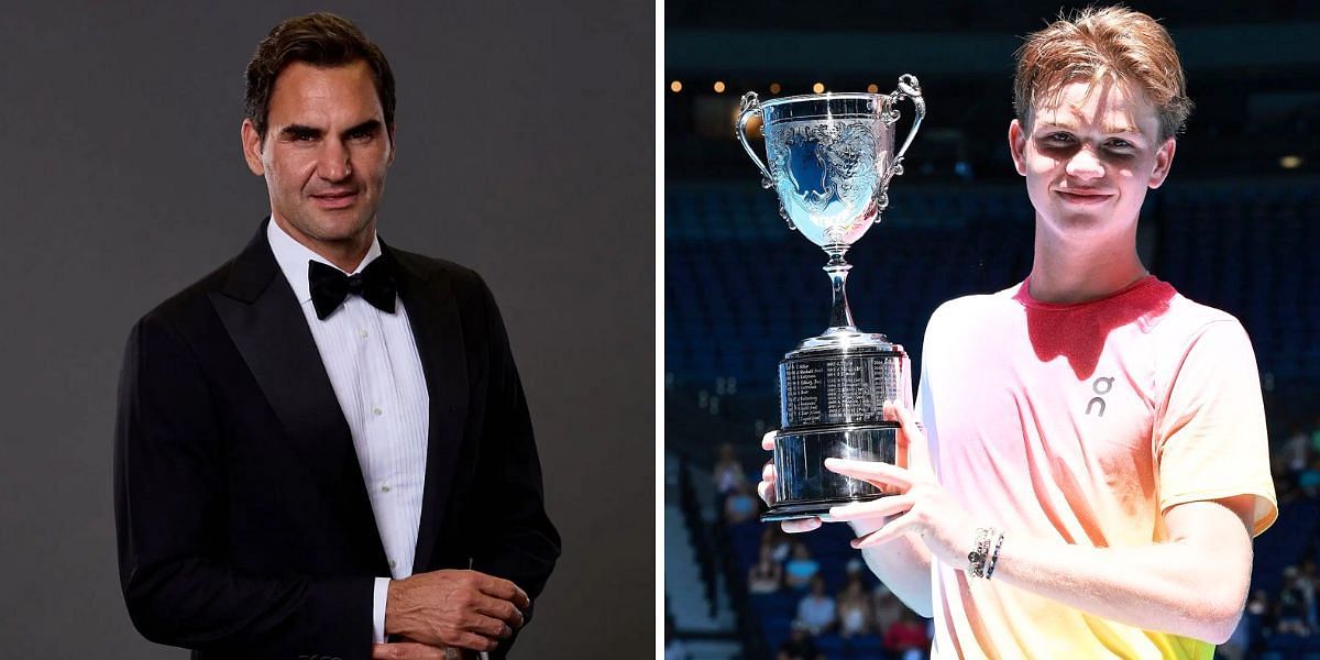 Roger Federer (L) and Henry Bernet | Images: Getty