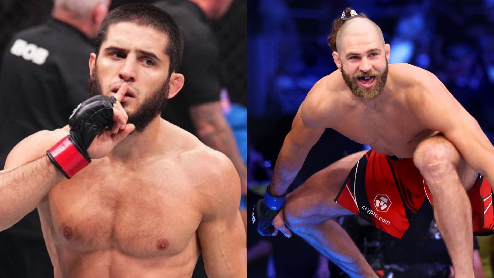 Islam Makhachev (left), Jiri Prochazka (right) [Images courtesy of @Islam_Makhachev on Instagram &amp; Getty Images]